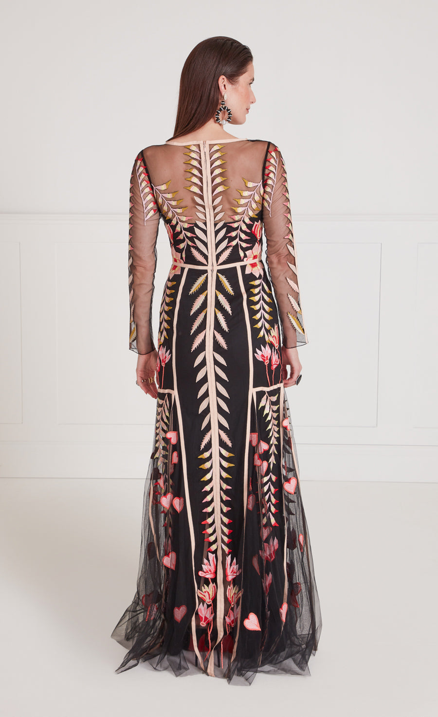 Rosy V-Neck Dress - Black Mix | Dresses and Jumpsuits | Temperley