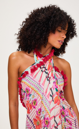 Pomegranate Pareo - Pink Mix | Swimwear | Temperley London – Temperley ...