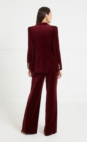 Clove Velvet Jacket - Fig | Tailoring | Temperley London – Temperley ...