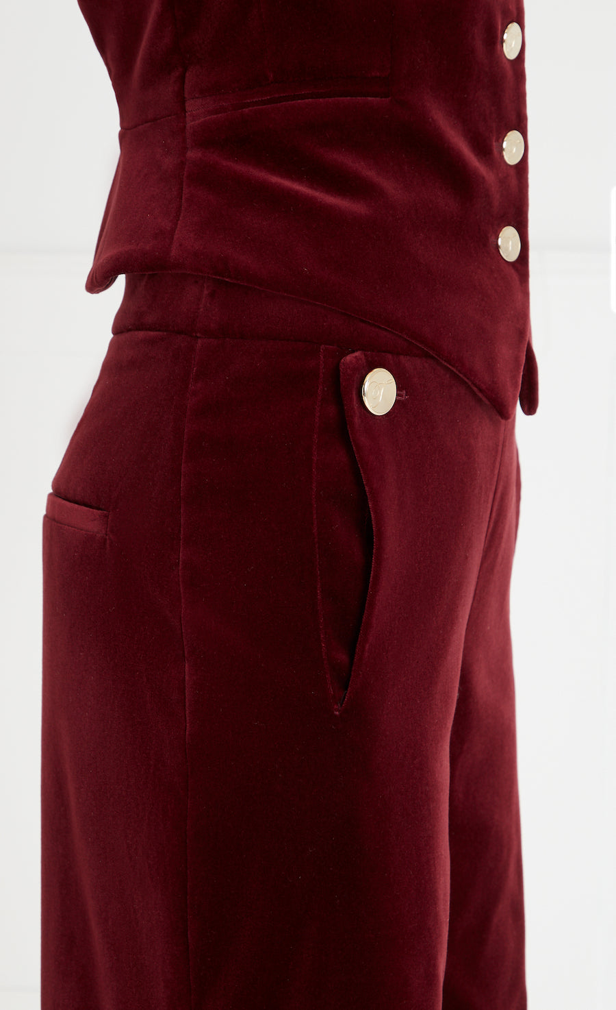 Julipa Velour Wide Leg Trouser | J D Williams