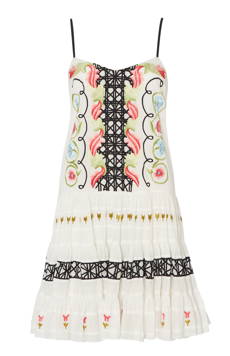 Florentine Strappy Dress - White