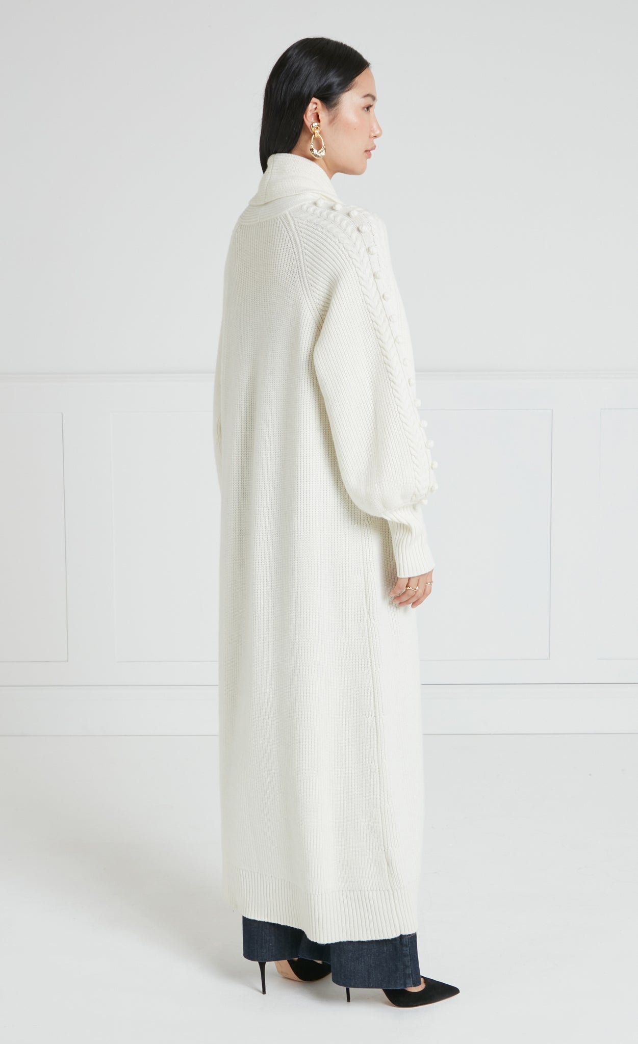 Chrissie Knit Coat - Cream