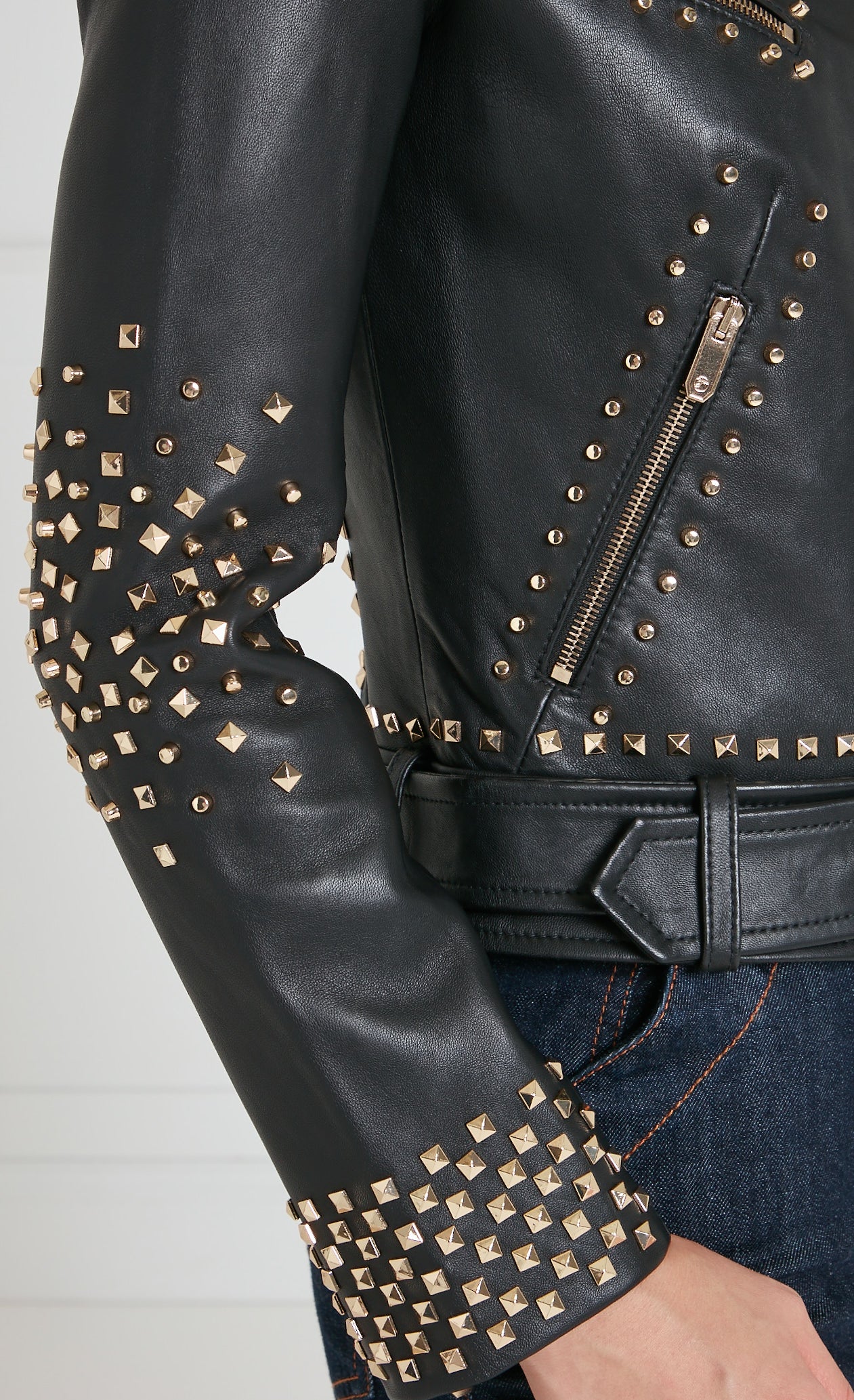 Samara Studded Jacket - Black