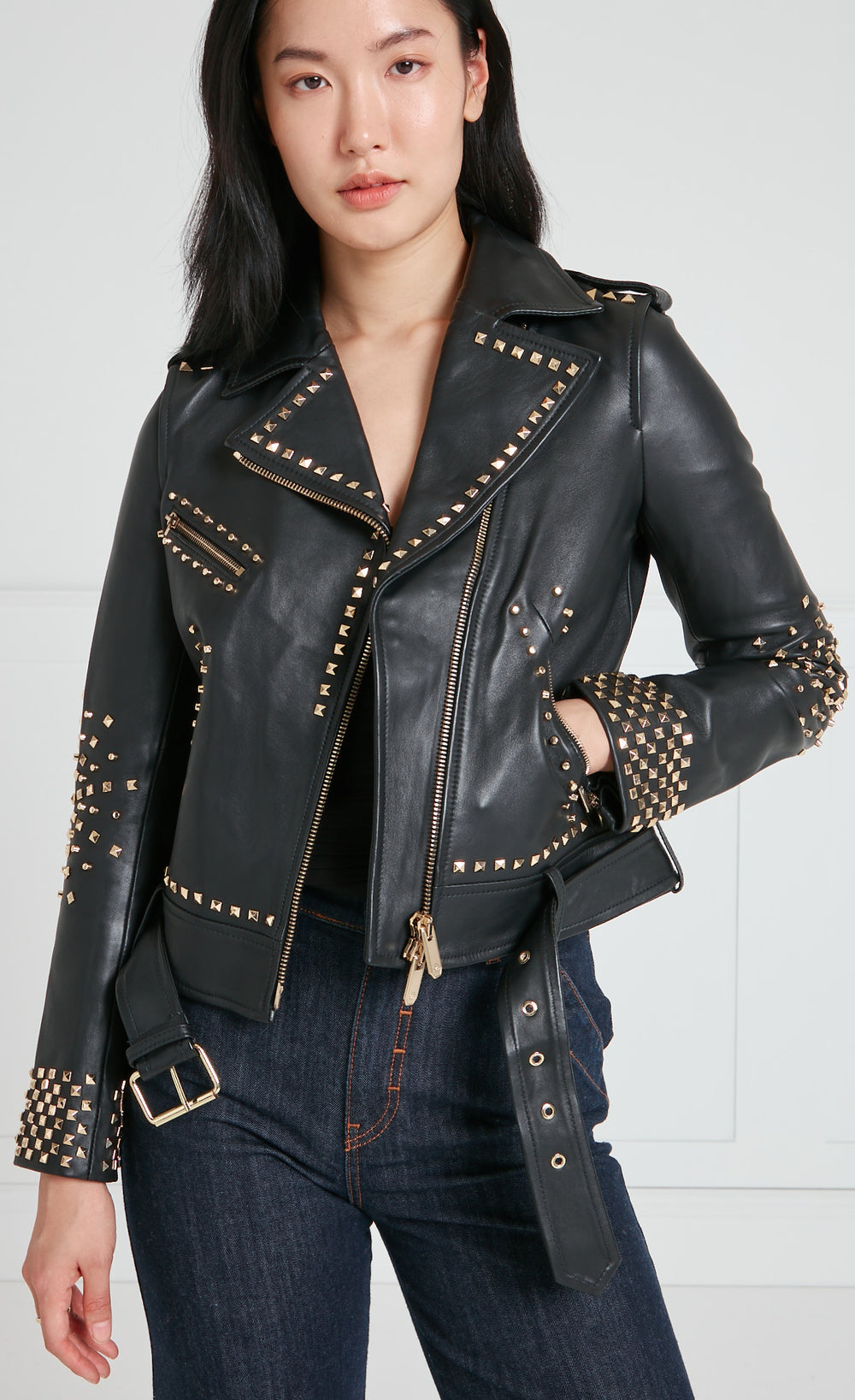 Samara Studded Jacket - Black