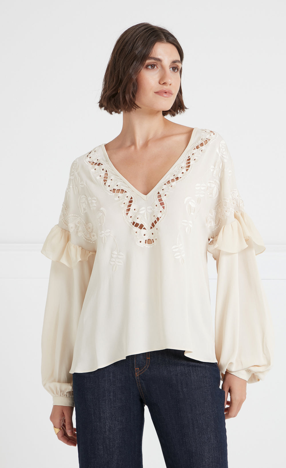 Daphne Blouse - Cream