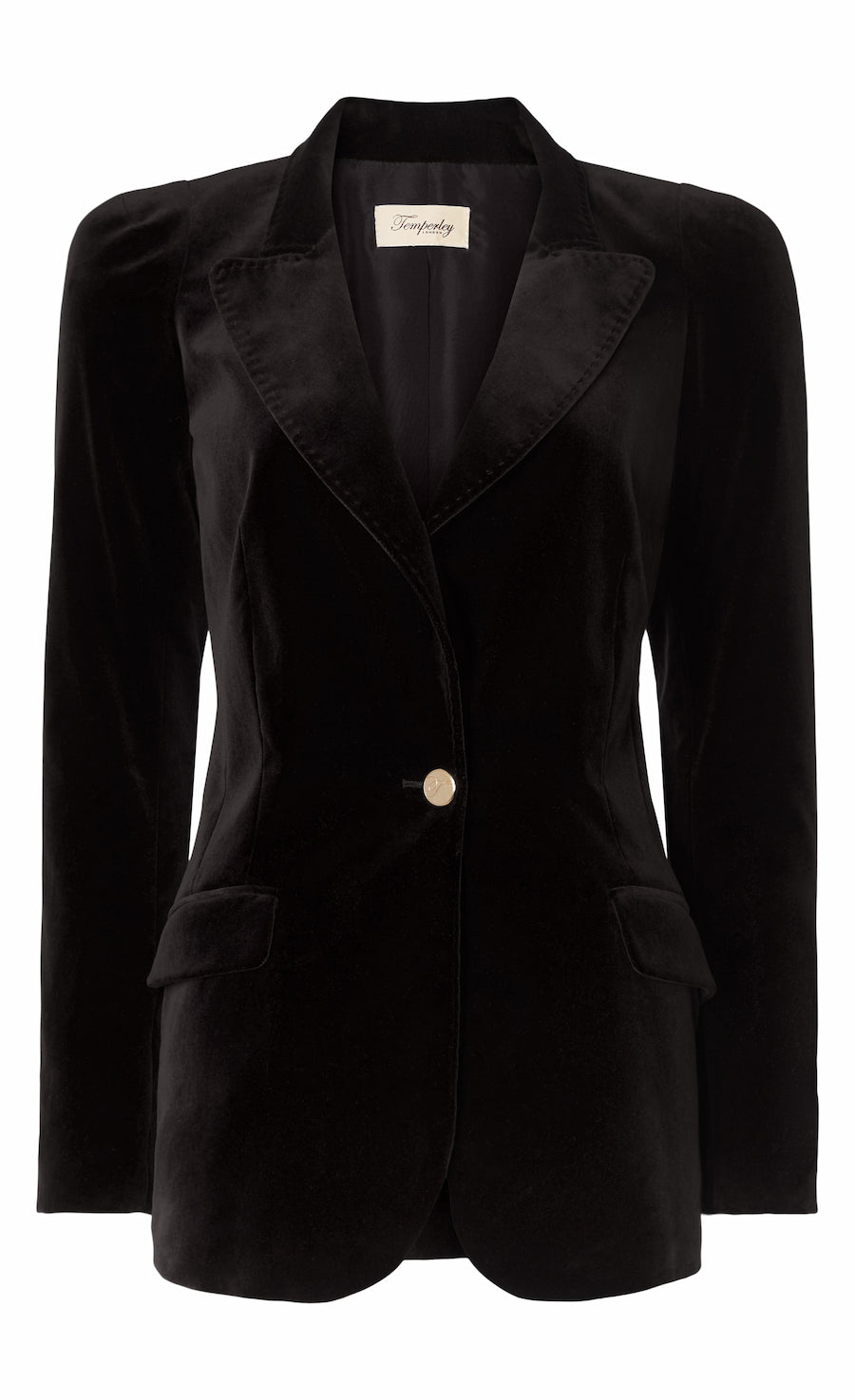 Clove Velvet Jacket Black Tailoring Temperley London Temperley London UK