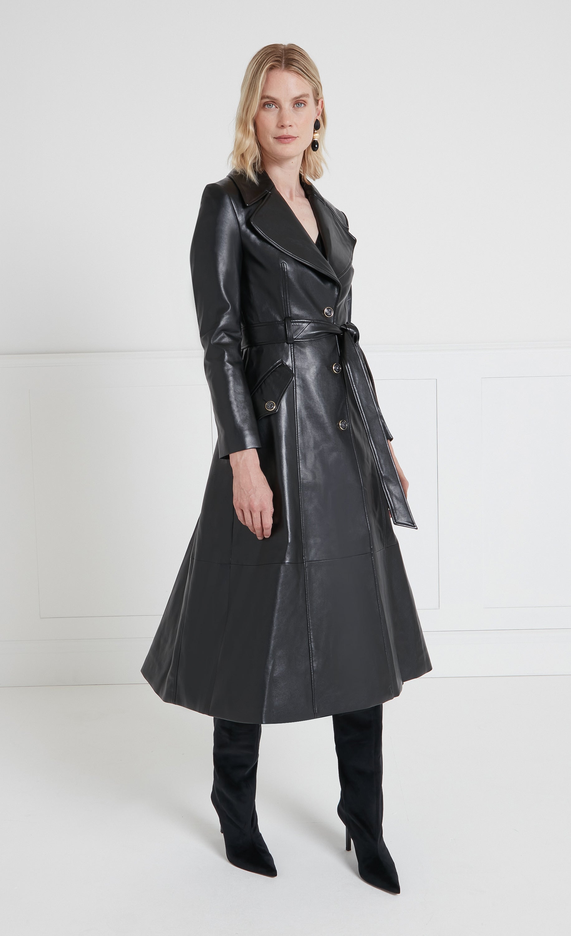 Reynaldo Trench Coat - Black