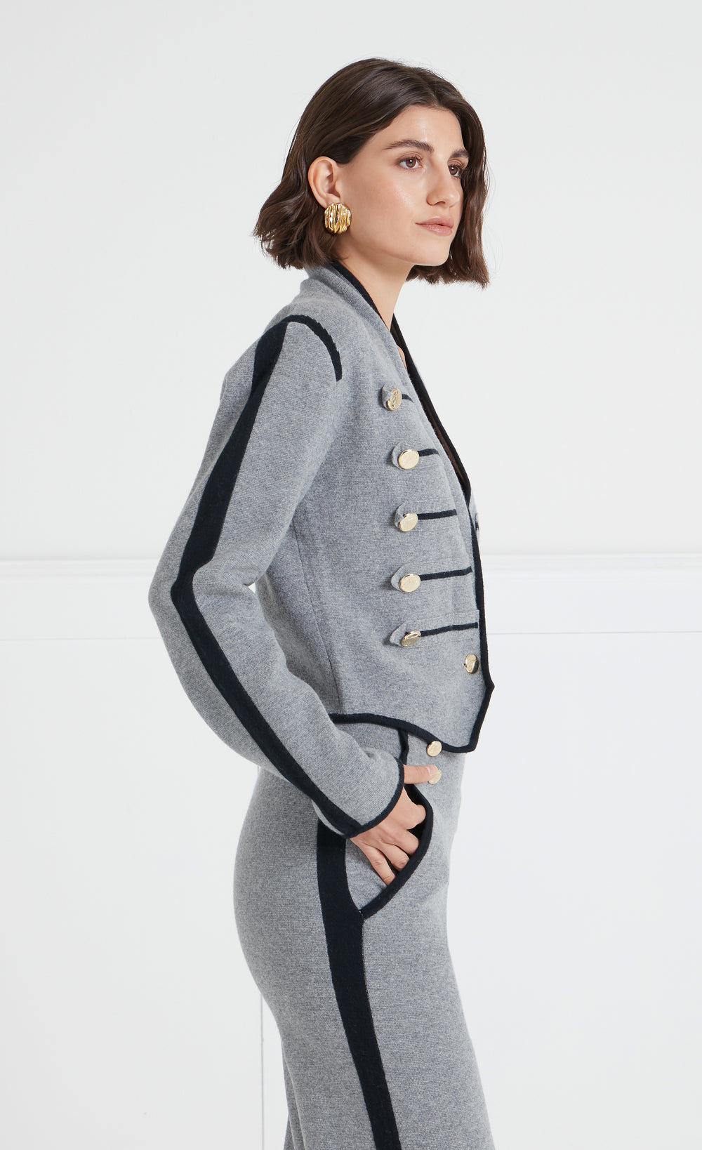 Armina Knit Jacket - Grey