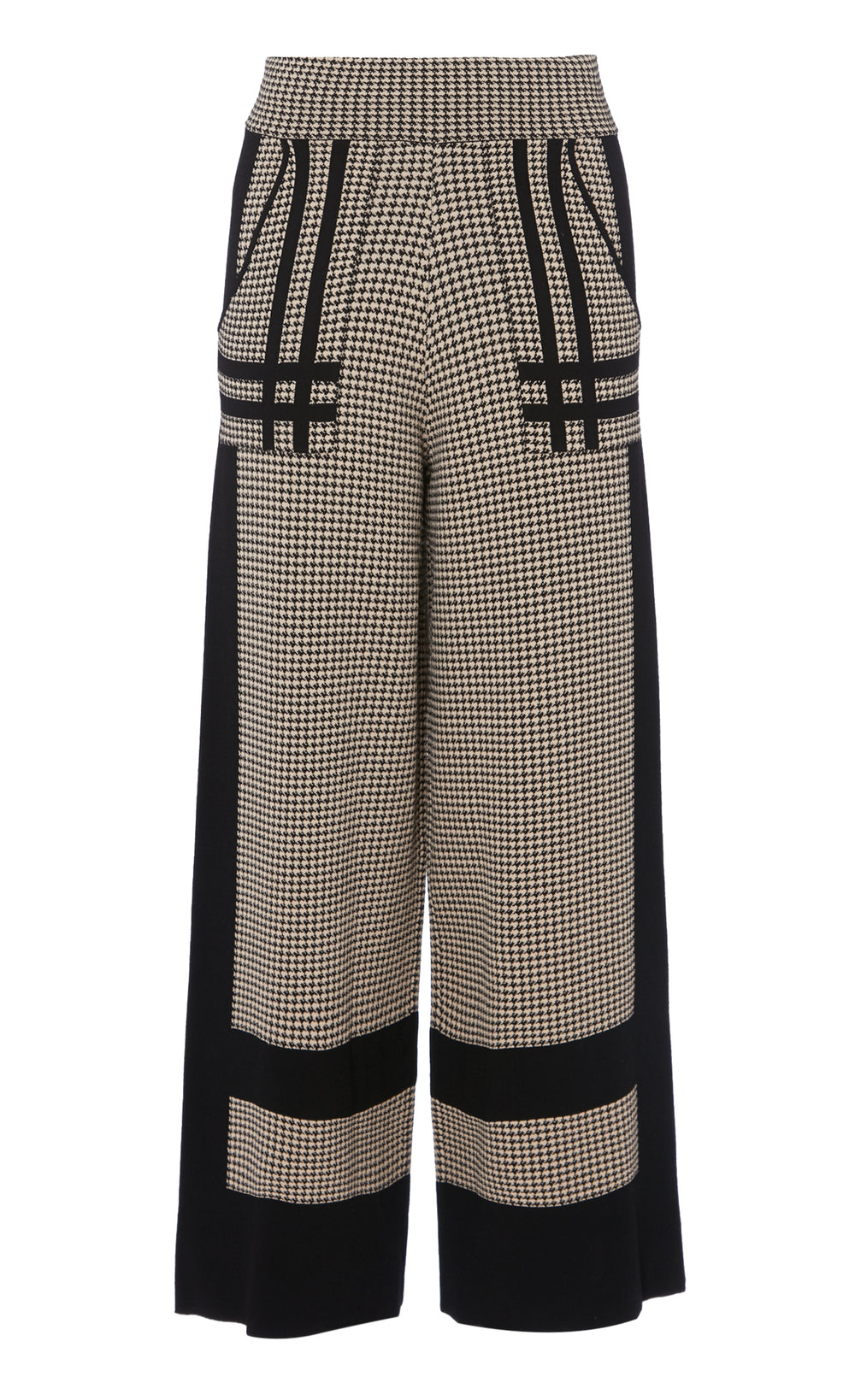 Orelie Knit Trouser - Black Mix