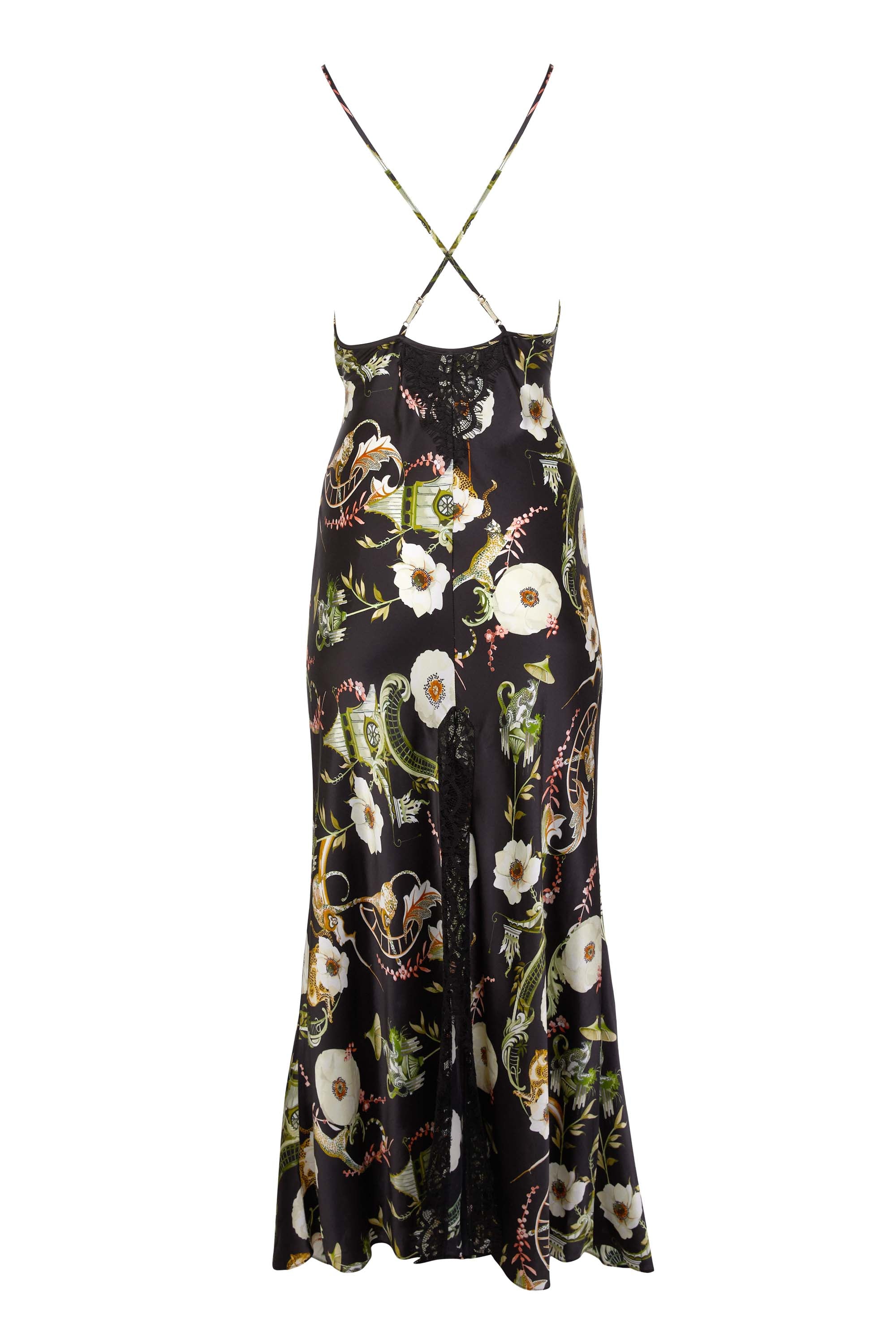 Aphrodite Slip Dress - Black/Dark Euphoria