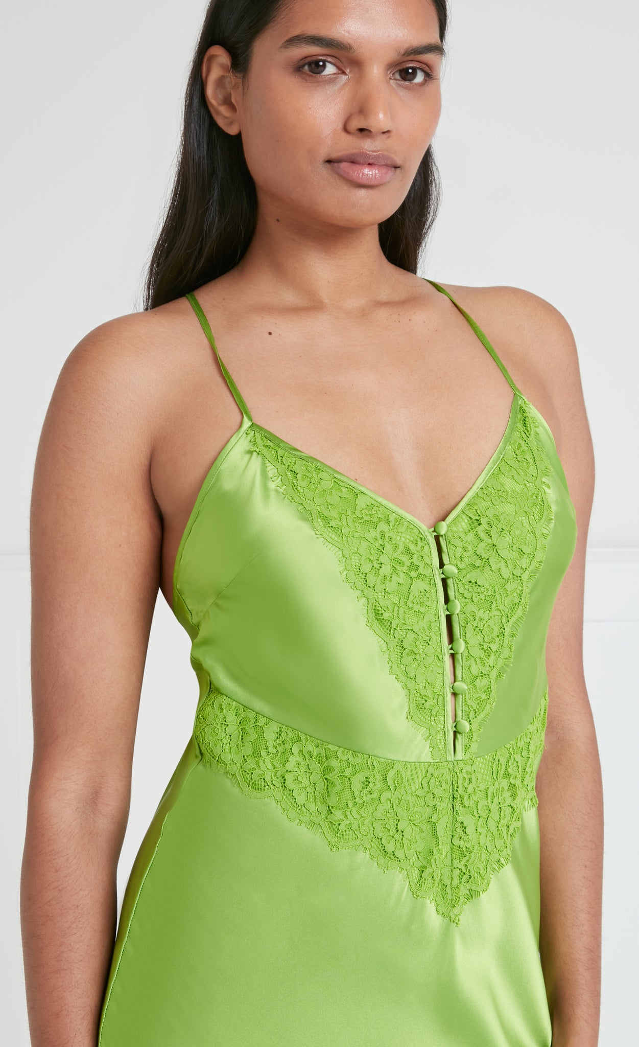 Thalia Slip Dress - Green